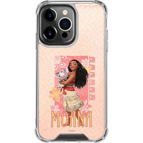 Disney Princess Moana and Pua iPhone 15 Pro Max Clear Case