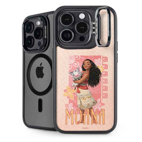 Disney Princess Moana and Pua iPhone 15 Pro Max Kickstand Case