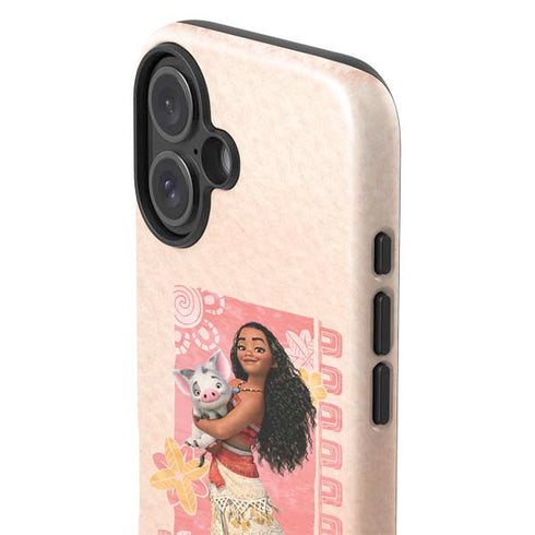 Disney Princess Moana and Pua iPhone 16 Impact Case
