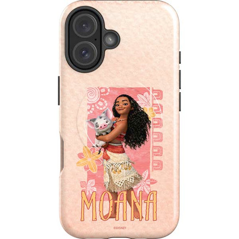 Disney Princess Moana and Pua iPhone 16 Magsafe Impact Case