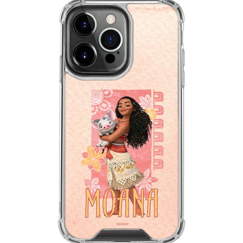 Disney Princess Moana and Pua iPhone 16 Pro Max Clear Case