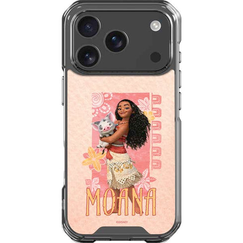 Disney Princess Moana and Pua iPhone 18 Pro Clear Case