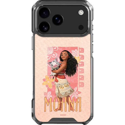 Disney Princess Moana and Pua iPhone 18 Pro Max Clear Case