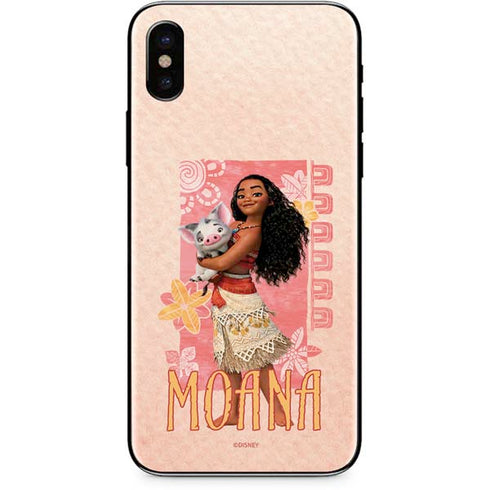 Disney Princess Moana and Pua iPhone X Skin