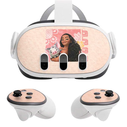 Disney Princess Moana and Pua Meta Quest 3 Skin