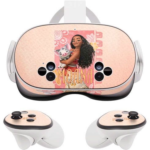 Disney Princess Moana and Pua Meta Quest 3S Skin