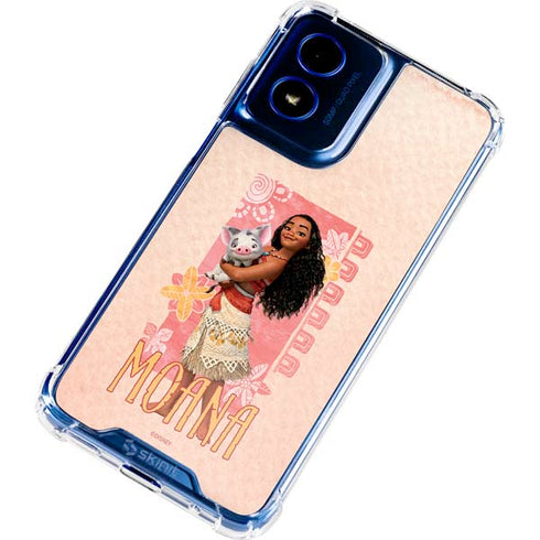 Disney Princess Moana and Pua Moto G 5G (2024) Clear Case