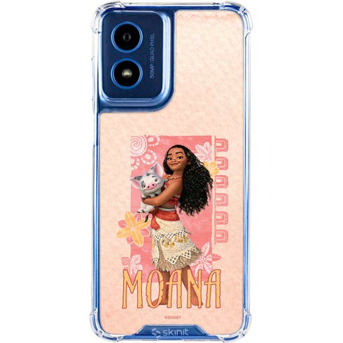 Disney Princess Moana and Pua Moto G Play 4G (2024) Clear Case