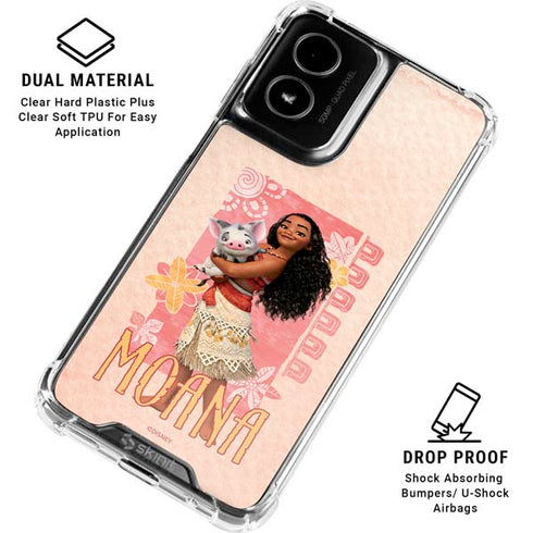 Disney Princess Moana and Pua Moto G Power 5G (2024) Clear Case