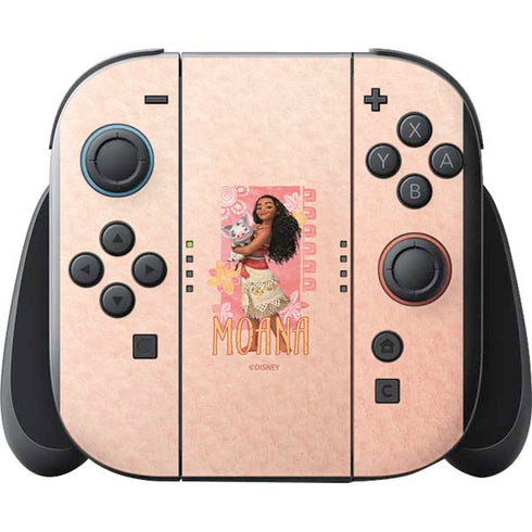 Disney Princess Moana and Pua Nintendo Switch 2 (2025) with Joy-Con Skin
