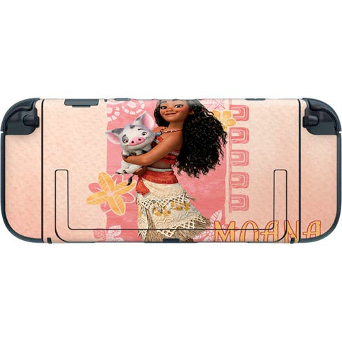 Disney Princess Moana and Pua Nintendo Switch 2 (2025) with Joy-Con Skin