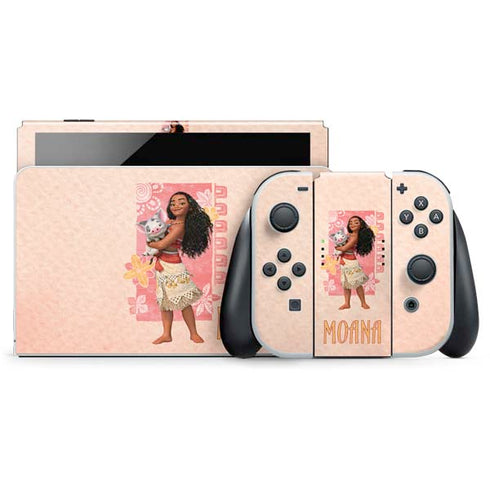 Disney Princess Moana and Pua Nintendo Skins