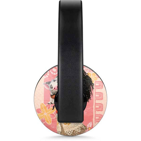 Disney Princess Moana and Pua PlayStation 4 Gold Wireless Headset Skin