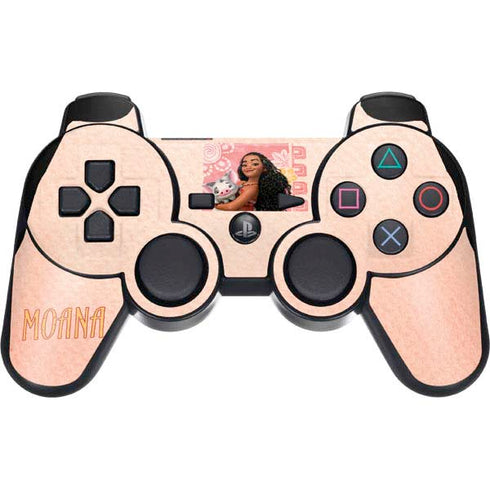 Disney Princess Moana and Pua PS3 Dual Shock wireless controller Skin