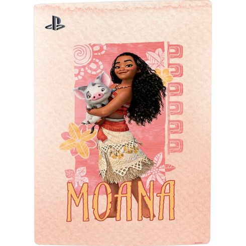 Disney Princess Moana and Pua PS5 Digital Edition Console Skin