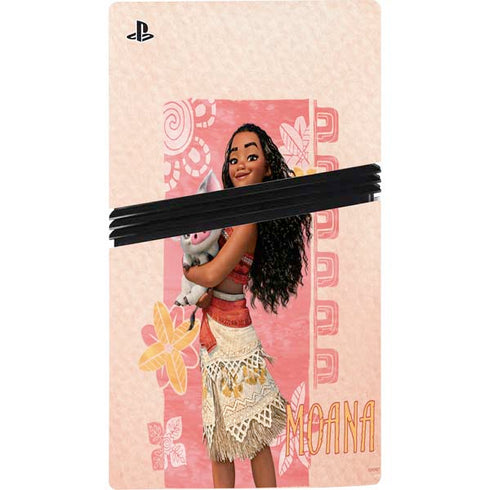 Disney Princess Moana and Pua PS5 Pro Console Skin