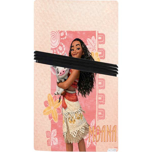 Disney Princess Moana and Pua PS5 Pro Console Skin