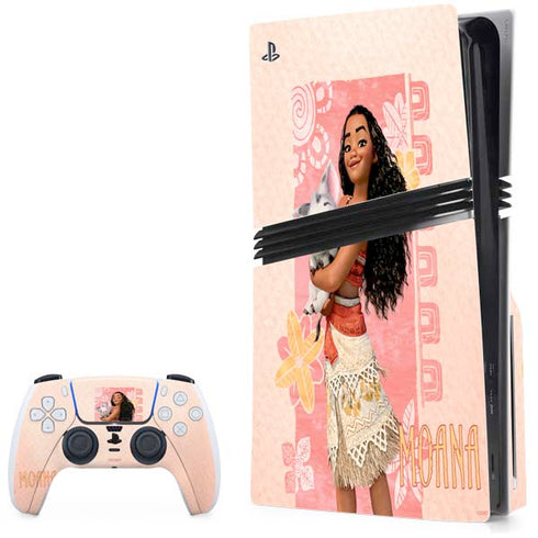 Disney Princess Moana and Pua PlayStation PS5 Skins