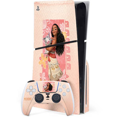 Disney Princess Moana and Pua PlayStation PS5 Skins