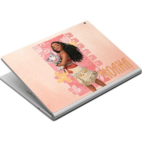 Disney Princess Moana and Pua Surface Book Skin