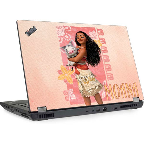 Disney Princess Moana and Pua Lenovo ThinkPad Skin