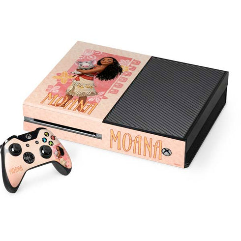 Disney Princess Moana and Pua Xbox One Console and Controller Bundle Skin