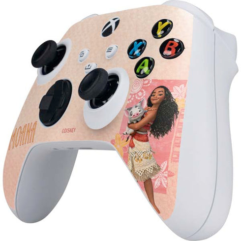 Disney Princess Moana and Pua Xbox Series S Controller Skin