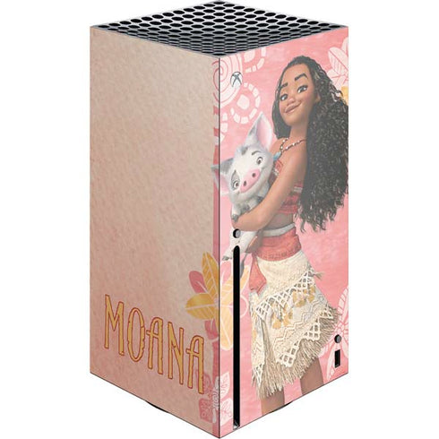Disney Princess Moana and Pua Xbox Series X Console Skin