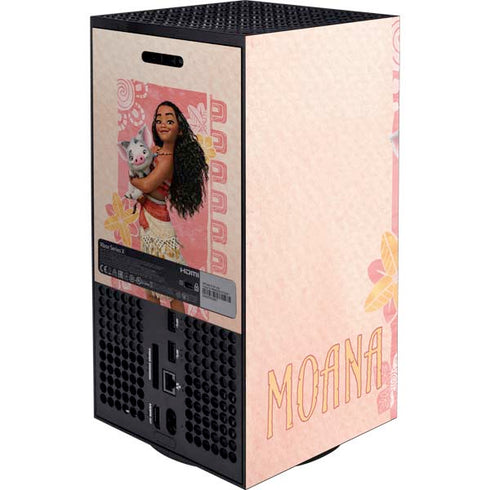 Disney Princess Moana and Pua Xbox Series X Console Skin