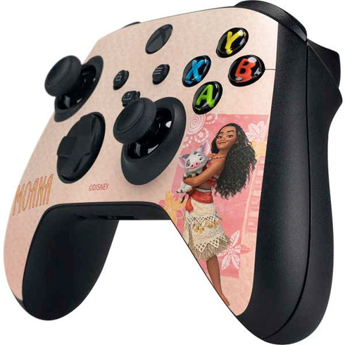 Disney Princess Moana and Pua Xbox Series X Controller Skin