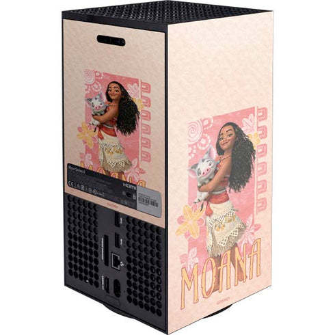 Disney Princess Moana and Pua XBox Series X Digital Edition Console Skin