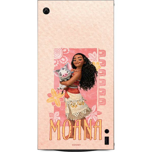 Disney Princess Moana and Pua XBox Series X Digital Edition Console Skin