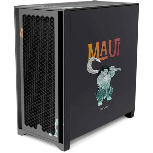 Disney Princess Moana Maui Corsair 4000D Tempered Glass Mid-Tower ATX Case Skin