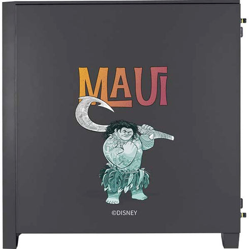 Disney Princess Moana Maui Corsair 4000D Tempered Glass Mid-Tower ATX Case Skin