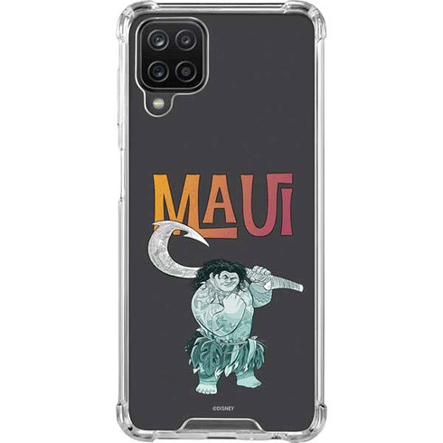 Disney Princess Moana Maui Galaxy A12 Clear Case