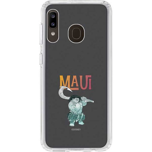 Disney Princess Moana Maui Galaxy A20 Clear Case
