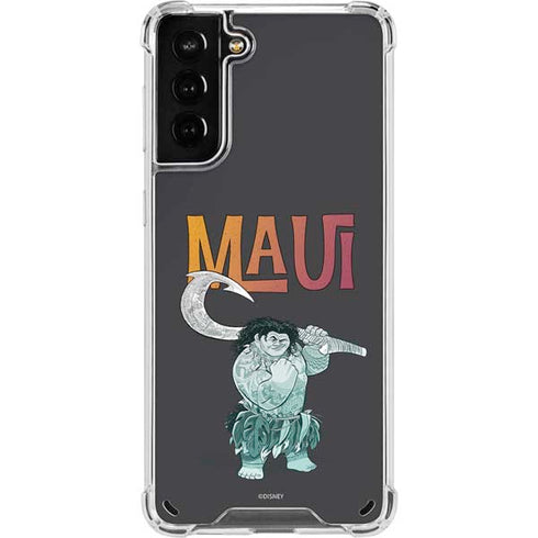 Disney Princess Moana Maui Galaxy S21 Plus 5G Clear Case