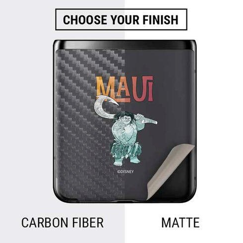 Disney Princess Moana Maui Galaxy Z Flip Skin