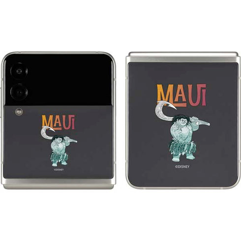 Disney Princess Moana Maui Galaxy Z Flip3 5G Skin