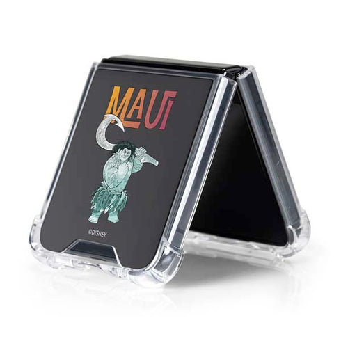 Disney Princess Moana Maui Galaxy Z Flip5 5G Clear Case