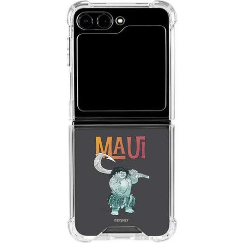 Disney Princess Moana Maui Galaxy Z Flip6 Clear Case