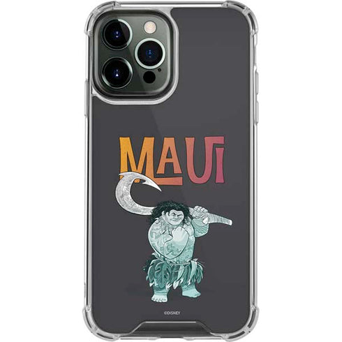 Disney Princess Moana Maui iPhone 13 Pro Max Clear Case
