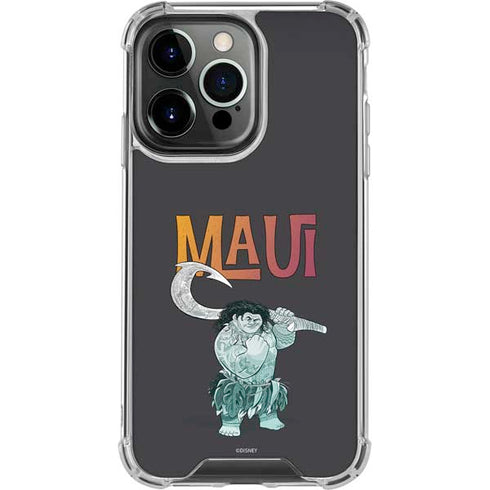 Disney Princess Moana Maui iPhone 14 Pro Clear Case