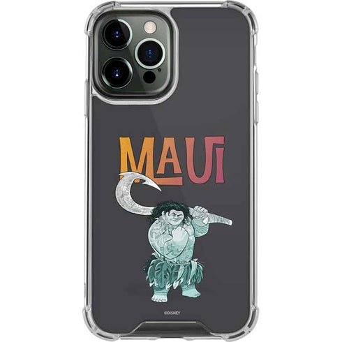Disney Princess Moana Maui iPhone 14 Pro Max Clear Case