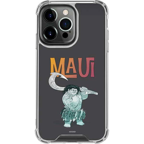 Disney Princess Moana Maui iPhone 15 Pro Max Clear Case