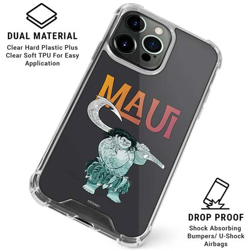 Disney Princess Moana Maui iPhone 15 Pro Max Clear Case