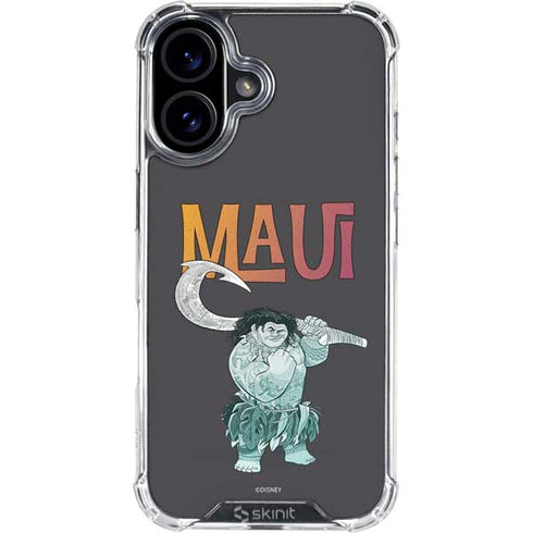 Disney Princess Moana Maui iPhone 16 Plus Clear Case