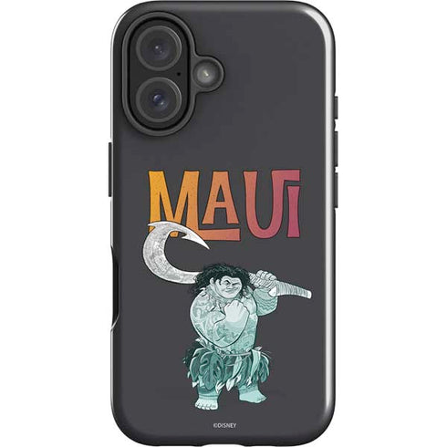 Disney Princess Moana Maui iPhone 16 Plus Impact Case
