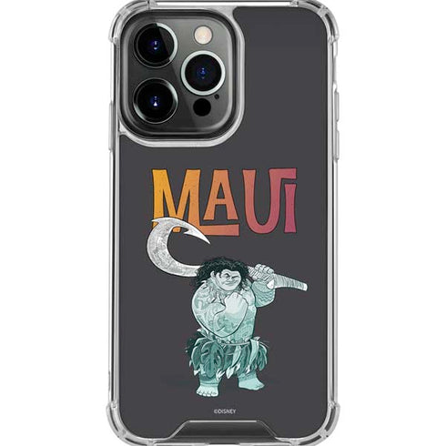 Disney Princess Moana Maui iPhone 16 Pro Max Clear Case
