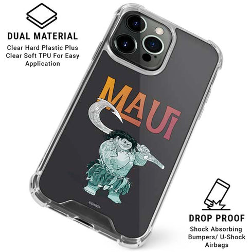 Disney Princess Moana Maui iPhone 16 Pro Max Clear Case